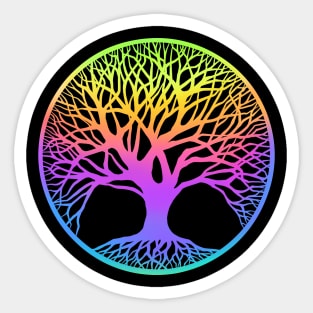 Outline Tree Of Life Sticker